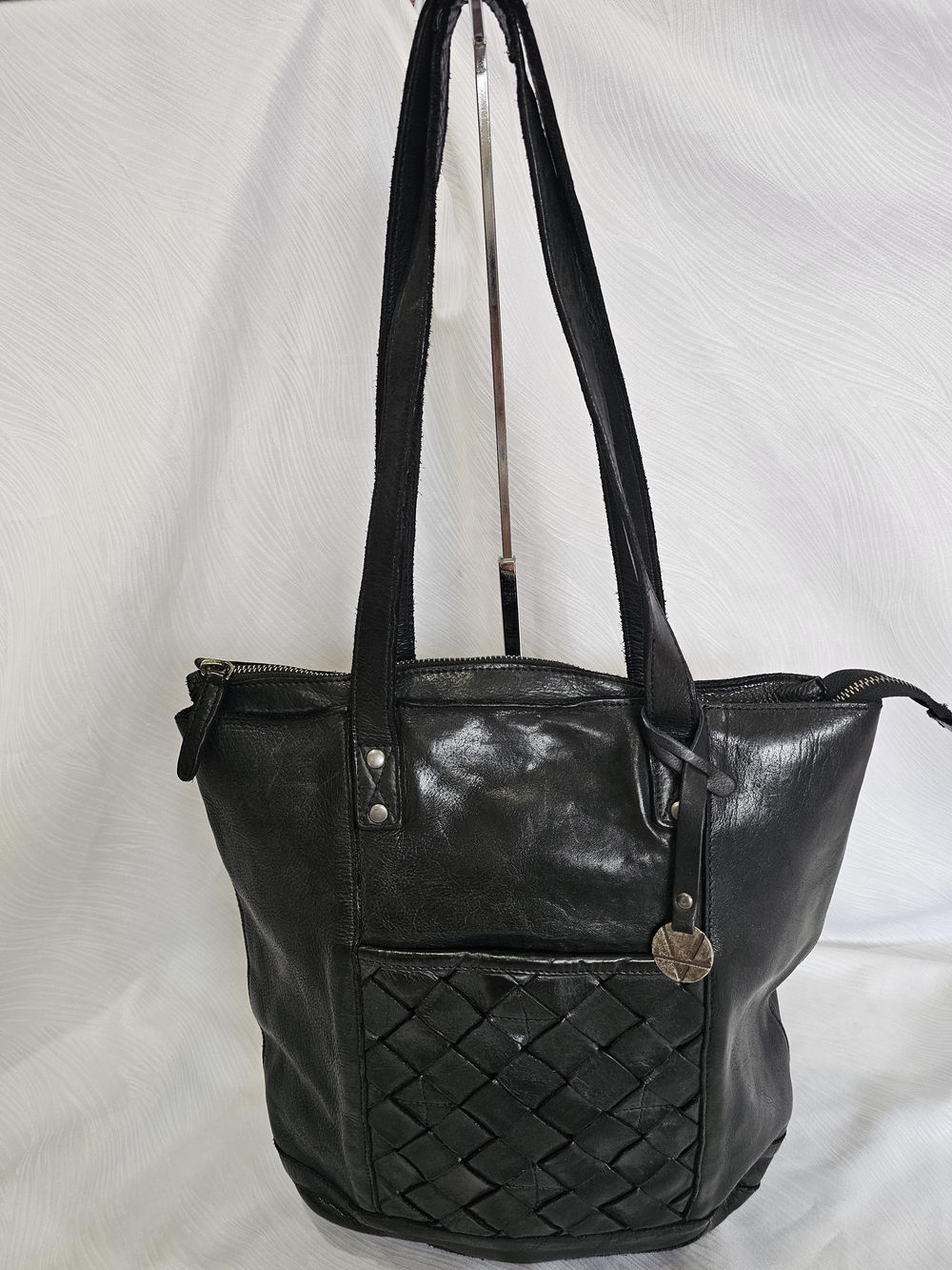 Vilenca Holland Genuine Distressed Leather Tote Shoulder Handbag